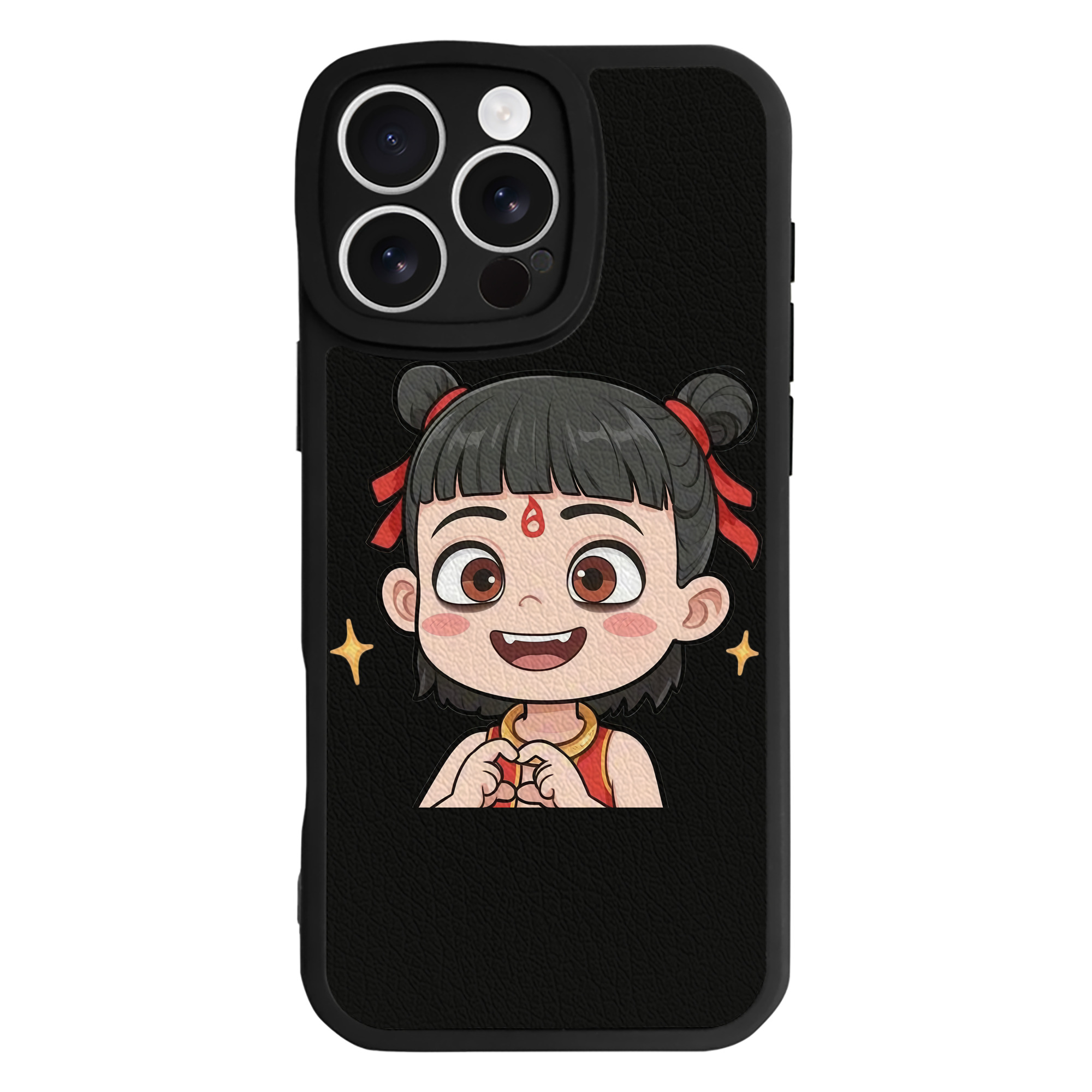 （画像用） Ne Zha 2 ナタ 魔童の大暴れ 【iPhone 16シリーズ対応】シリコンスマホケース（レザー調） 材質：シリコン